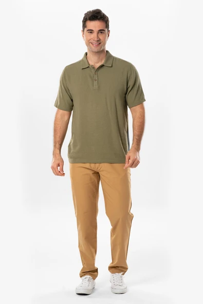 Gabardin Erkek Pantolon Camel Cml - Resim 5