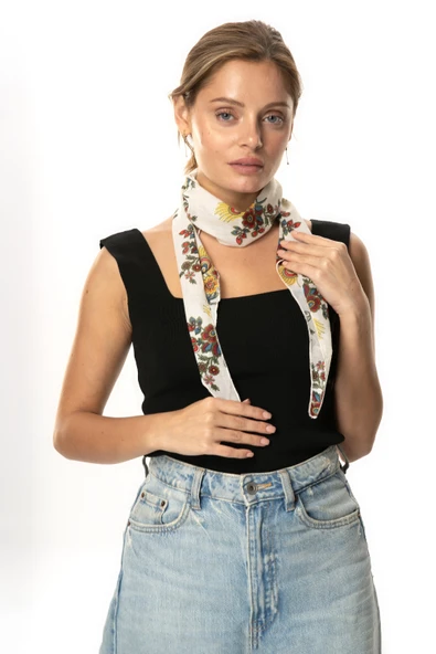 Vual Fular Mimoza Krem 6233 ürün görseli 1
