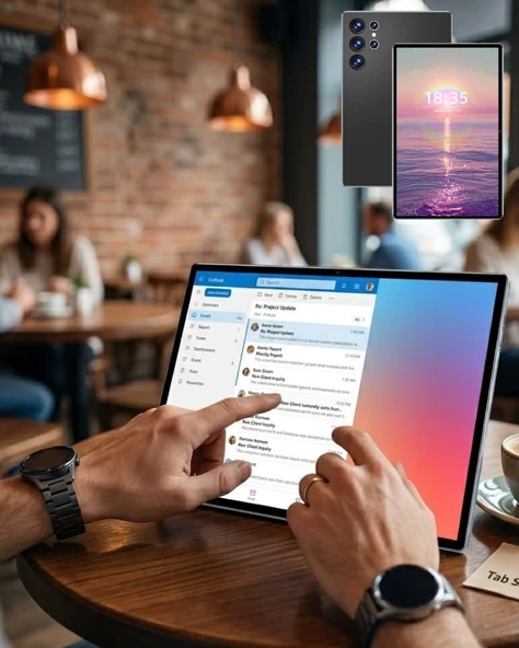 Klavyeli Android Tablet 1tb Hafıza 16gb Ram Kalem Ve Kılıf Hediyeli ürün görseli 1