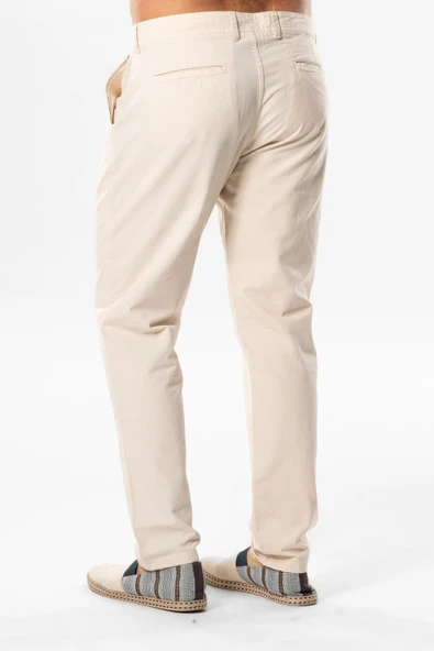 Gabardin Erkek Pantolon Krem Krm - Resim 2