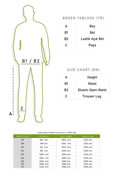 Gabardin Erkek Pantolon Camel Cml - Resim 6