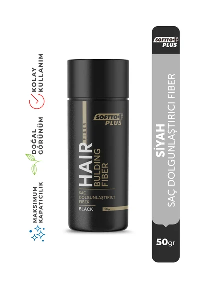 SOFTTO PLUS HAIR BULDING FIBER DARK BROWN 50 GR ürün görseli 1