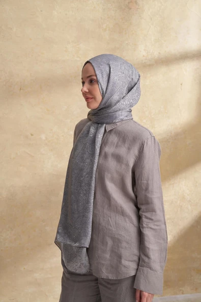 Jose Jakar Ethnic Desen Şal- 3303 - Resim 6