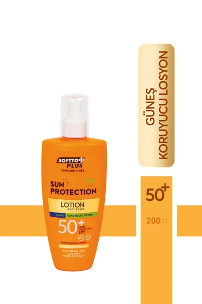 SOFTTO PLUS GÜNEŞ KORUYUCU LOSYON 200 ML (50 FAKTÖR) ürün görseli 1
