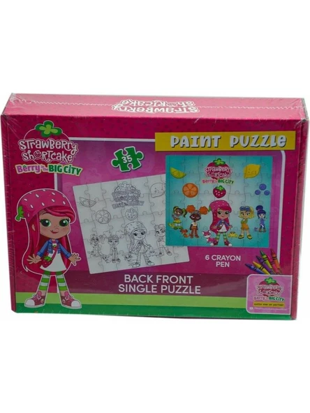 Laço Kids Çilek Kız Boyamalı Puzzle CK7880 ürün görseli 1