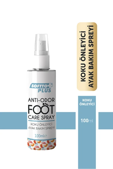 SOFTTO PLUS AYAK BAKIM SPREYİ (KOKU ÖNLEYİCİ) 100 ML ürün görseli 1