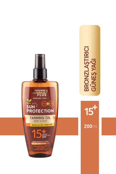 SOFTTO PLUS BRONZLAŞTIRICI GÜNEŞ YAĞI 200 ML ürün görseli 1