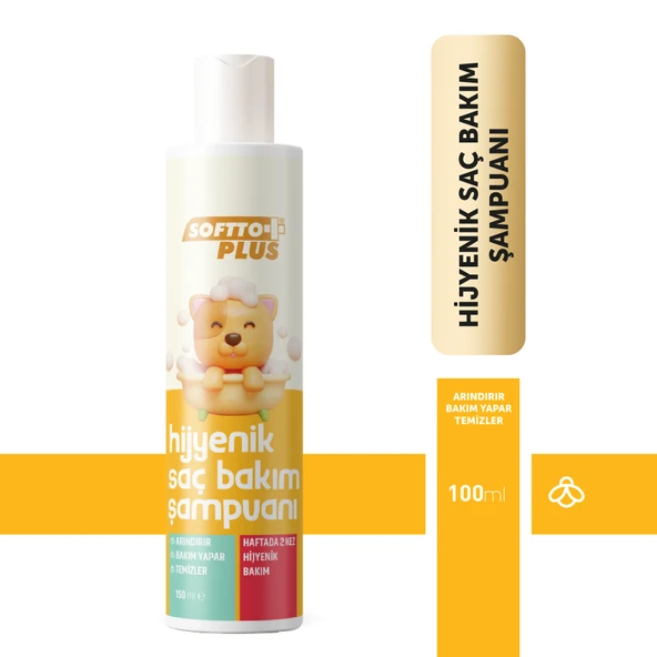 SOFTTO PLUS HİJYENİK SAÇ BAKIM ŞAMPUANI 150 ML ürün görseli 1