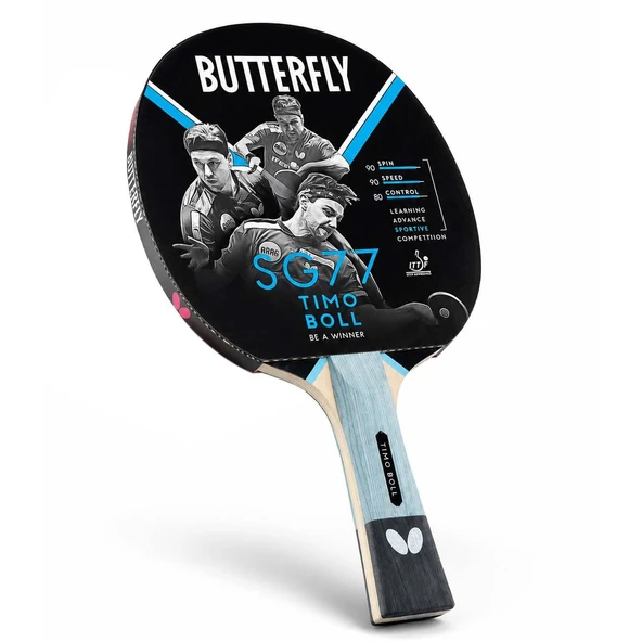 Butterfly 85027S  Timo Boll SG77 Masa Tenisi Raketi Siyah ürün görseli 1