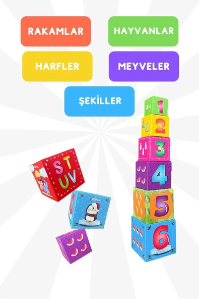 Laço Kids Eğitici Küpler LC7994 - Resim 3