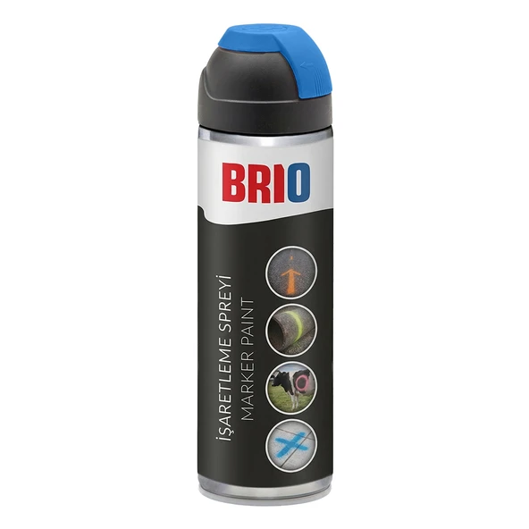 Brio İşaretleme Spreyi Endüstriyel 500 Ml Mavi ürün görseli 1