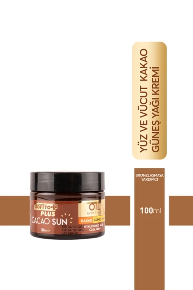SOFTTO PLUS KAKAO GÜNEŞ YAĞI 100 ML ürün görseli 1