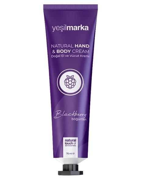 YEŞİL MARKA DOĞAL EL VE VÜCUT KREMİ BÖĞÜRTLEN 75 ML ürün görseli 1