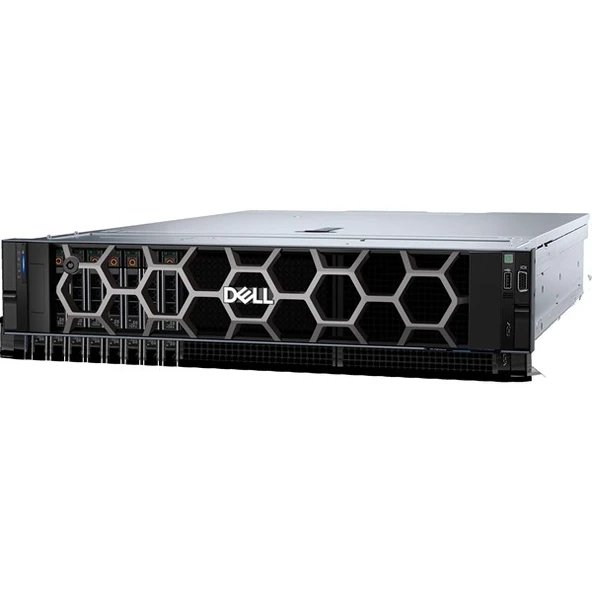 DELL Silver 4410Y R760XS PER760XS1SPL 32GB DDR5 RDIMM- 480GB SSD- 2x700w 2U Rack Sunucu (51853) ürün görseli 1