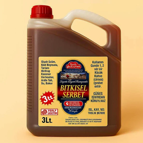 IŞIK BAHARAT KAN ŞURUBU 3 LT. ürün görseli 1