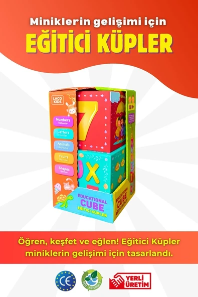 Laço Kids Eğitici Küpler LC7994 ürün görseli 1