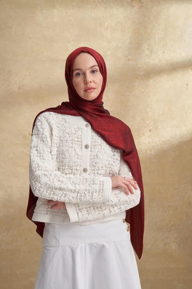 Jose Jakar Ethnic Desen Şal- 3303 - Resim 4