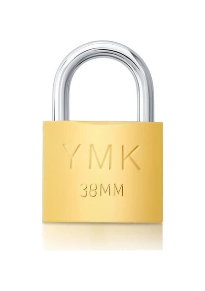 Asma Kilit Sarı Kısa 38 Mm Ymk-1238b ürün görseli 1