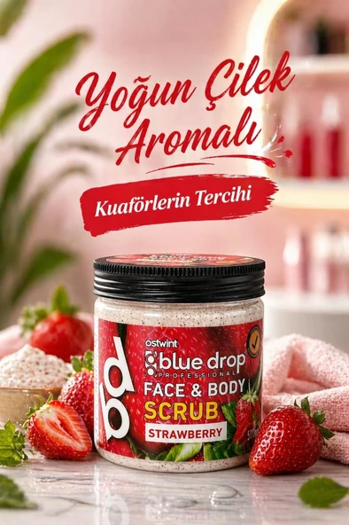 Blue Drop Yüz Bakım Peeling Scrub Çilek 500 Ml - Resim 2