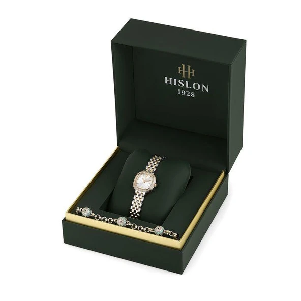 Hislon  QL220T-02STS (SET) Kadın Kol Saati - Resim 4