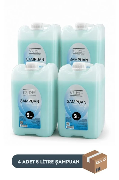 Kuaf Profesyonel Keratinli Tropikal Şampuan 5 Litre Mavi x 4 Adet (1 Koli) ürün görseli 1