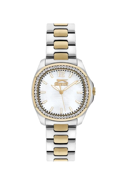 Slazenger SL.09.2238.3.03 Quartz Çelik Altın/Gri 36 mm Kadın Kol Saati ürün görseli 1