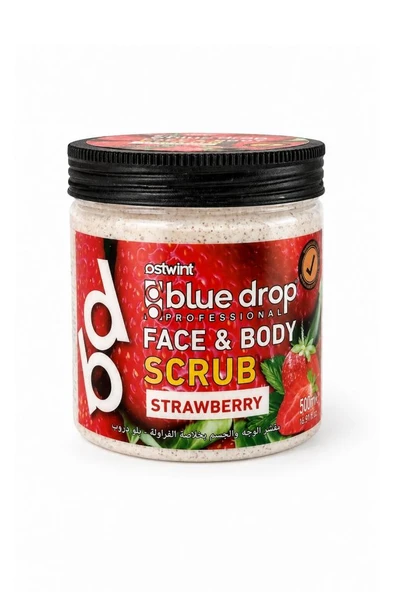 Blue Drop Yüz Bakım Peeling Scrub Çilek 500 Ml ürün görseli 1