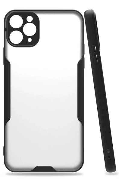 Newface Apple iPhone 11 Pro Kılıf Platin Silikon - Siyah ürün görseli 1