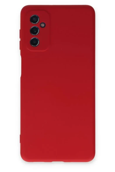 Newface Samsung Galaxy M52 5G Kılıf Nano içi Kadife Silikon - Kırmızı ürün görseli 1