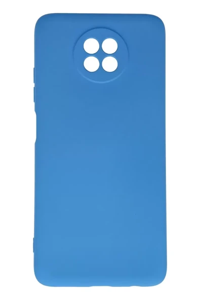 Newface Xiaomi Redmi Note 9 5G Kılıf Nano içi Kadife Silikon - Mavi ürün görseli 1