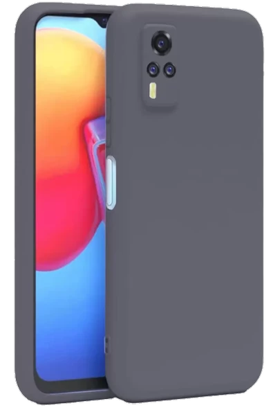 Newface Vivo Y53S Kılıf Nano içi Kadife Silikon - Gri ürün görseli 1