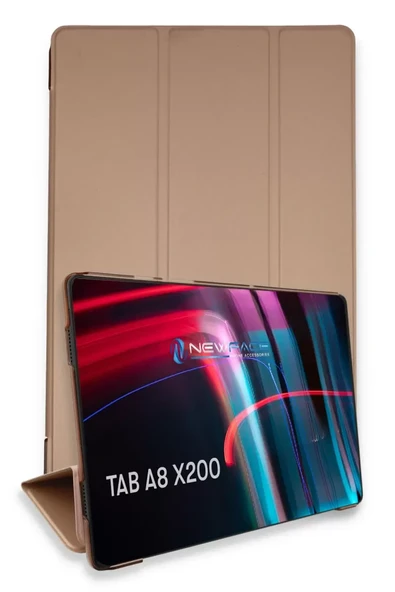 Newface Samsung Galaxy X200 Tab A8 10.5 Kılıf Tablet Smart Kılıf - Rose Gold ürün görseli 1