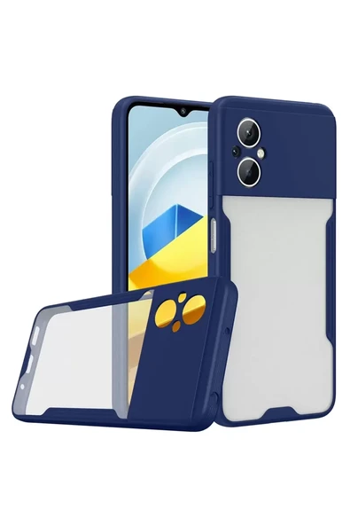 Newface Xiaomi Poco M5 Kılıf Platin Silikon - Lacivert ürün görseli 1