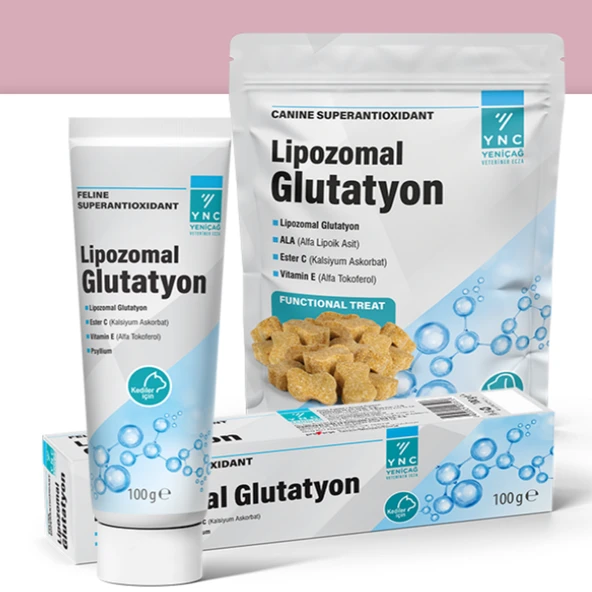 YNC Lipozomal Glutatyon Köpekler İçin Antioksidan ve Bağışıklık Güçlendirici Takviye 60 Adet (Hücre Yenileyici ve Karaciğer Destekleyici) ürün görseli 1