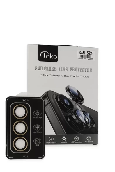 Joko Samsung Galaxy S24 PVD Metal Kamera Lens - Gold ürün görseli 1