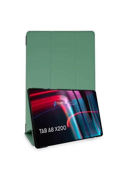 Newface Samsung Galaxy X200 Tab A8 10.5 Kılıf Tablet Smart Kılıf - Koyu Yeşil ürün görseli 1
