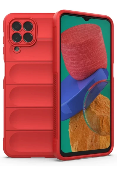Newface Samsung Galaxy M33 Kılıf Optimum Silikon - Kırmızı ürün görseli 1