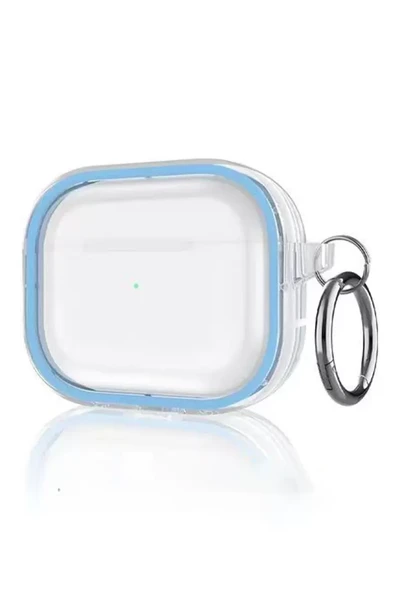 Movenchy Apple Airpods Pro 2 (2.nesil) Shiny Şeffaf Kılıf - Sierra Blue ürün görseli 1