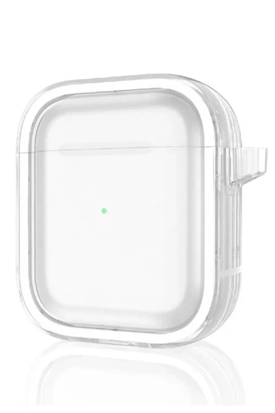 Movenchy Apple Airpods 4 (4.nesil) Shiny Şeffaf Kılıf - Beyaz ürün görseli 1