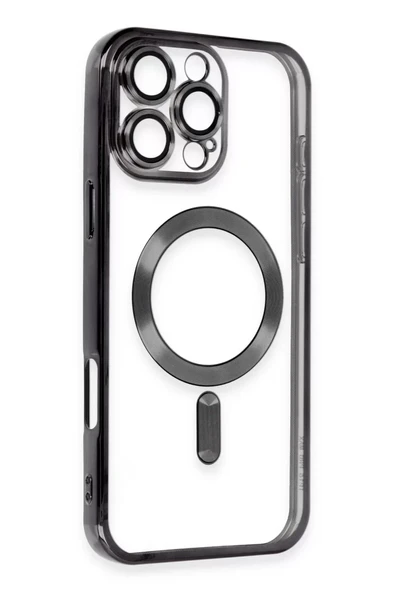 Newface Apple iPhone 16 Pro Max Kılıf Kross Magneticsafe Kapak - Siyah ürün görseli 1