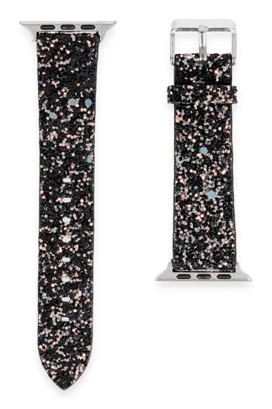 Newface Apple Watch 42mm Starry Taşlı Kordon - Siyah ürün görseli 1