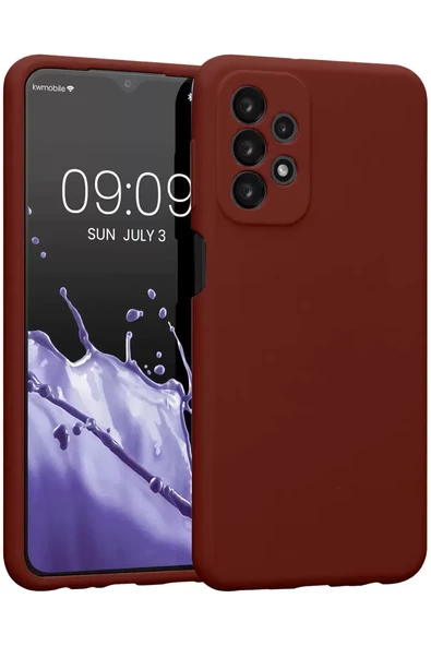 Newface Samsung Galaxy A23 4G Kılıf First Silikon - Bordo ürün görseli 1
