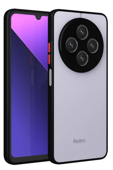 Newface Xiaomi Redmi 14C Kılıf Montreal Silikon Kapak - Siyah ürün görseli 1