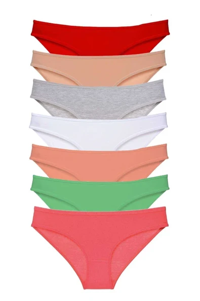 7 adet Süper Eko Set Likralı Kadın Slip Külot Set 8 ürün görseli 1