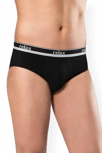 Erkek Pamuklu Likralı Slip Relax Külot Siyah - 1269A ürün görseli 1