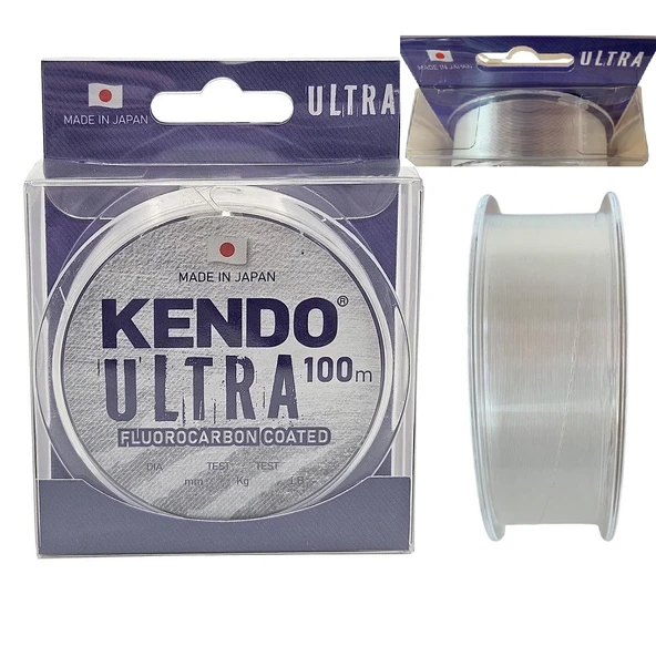 Kendo Ultra Fluorocarbon Coated 100m White Misina 0.24mm ürün görseli 1