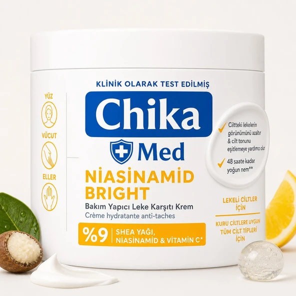 Chika Med + Niasinamid Leke Karşıtı Nemlendirici Bakım Kremi 400 ml ürün görseli 1