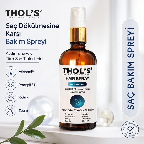 THOL'S HAIR SPRAY ANTI-HAIR LOSS (TB31) SAÇ DÖKÜLMESİNE KARŞI BAKIM SPREYİ - 50 ML ürün görseli 1