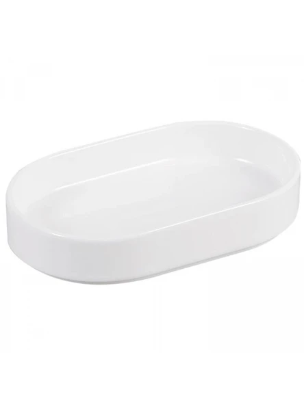 Mien Porselen Oval Beyaz Servis Tabağı 17x13 cm ürün görseli 1