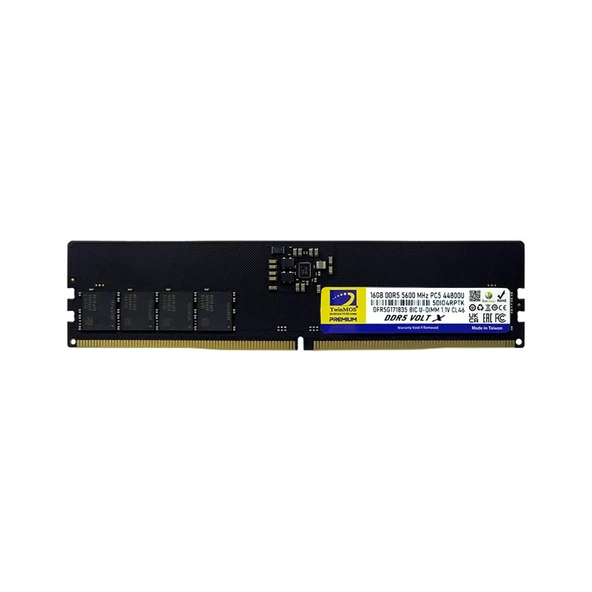 16 GB DDR5 5600MHZ CL46 TWINMOS DT TMD516GB5600U46WO ürün görseli 1